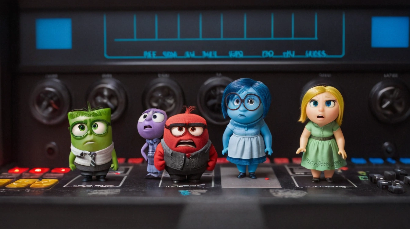 Inside Out control board for my own set of emotions. Healthy distractions.